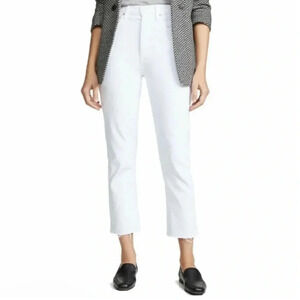 Agolde Riley Button Fly White Jeans size 27